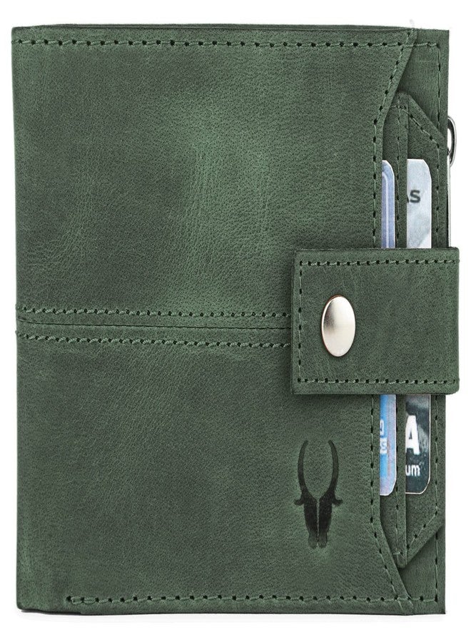 WildHorn Leather RFID Protected Leather Wallet Men, Green Hunter - Image 4